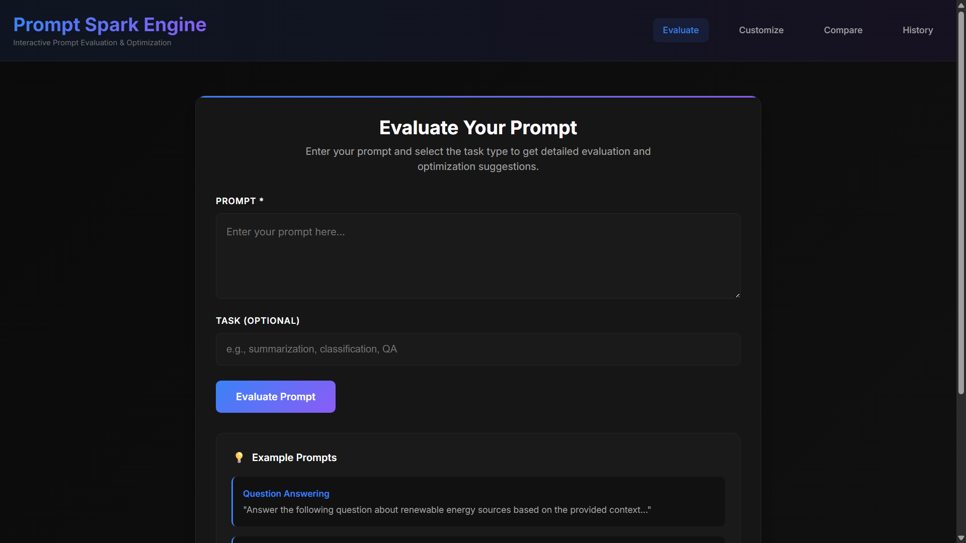 Prompt Spark Engine